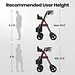 Vocic Z21 Lightweight Rollator Walker with Seat
