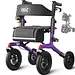 Vocic Z57 All-Terrain Outdoor Rollator with 12" Wheels