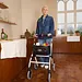 Vocic Z32 Slim Foldable Indoor Rollator for Small Spaces