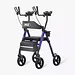 Vocic Z22 Upright Rollator Walker with Adjustable Armrests