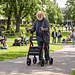 Vocic Z22 Upright Rollator Walker with Adjustable Armrests