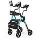 Vocic Z22 Upright Rollator Walker with Adjustable Armrests