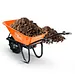 SuperHandy Electric Wheelbarrow, 24V 12Ah Battery, 330 lb Capacity - GUO087