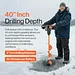 SuperHandy 48V Cordless Ice Auger with 8" Steel Bit - GUT187