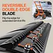 SuperHandy Wheeled Snow Shovel, 36" Snow Pusher with Adjustable Blade - GUT222