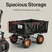 SuperHandy Towable Garden Cart with Quick Dump, 10" Tires - GUO109