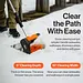 SuperHandy Electric Snow Thrower, 20V 4Ah Battery, 10" Clearing Width - GUT132