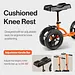 SuperHandy Knee Walker, Height Adjustable, 330 lb Capacity - GUT148