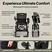 SuperHandy GoRide 2 Plus Lightweight Foldable Electric Wheelchair, 300 lb Capacity - GUT188