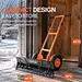 SuperHandy Wheeled Snow Shovel, 36" Snow Pusher with Adjustable Blade - GUT222