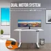SuperHandy Electric Standing Desk, 48" x 30", Pristine White - GUT151