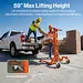 SuperHandy Hydraulic Material Lift Stacker, Portable Forklift, 550 lb Capacity - GUO146