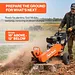 SuperHandy 15HP Gas Stump Grinder with Electric Start & Sweep Function, 420cc - GUO152