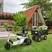 SuperHandy Towable Garden Cart with Quick Dump, 10" Tires - GUO109