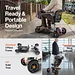 SuperHandy Passport Flex 4-Wheel Mobility Scooter, Quick-Disassembly Aluminum Frame - GUT204