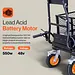 SuperHandy Electric Utility Wagon Pro, 48V 7Ah AGM Battery, 660 lb Capacity - GUO122