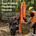 SuperHandy 37 Ton Gas Log Splitter, 389cc, 24" Max Log Length, Vertical/Horizontal - GUT200