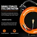 SuperHandy Steel Air Hose Reel, 50 ft, Retractable & Mountable - GUR075