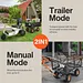 SuperHandy Towable Garden Cart with Quick Dump, 10" Tires - GUO109