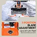 SuperHandy Wheeled Snow Shovel, 36" Snow Pusher with Adjustable Blade - GUT222