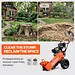 SuperHandy 15HP Gas Stump Grinder with Electric Start & Sweep Function, 420cc - GUO152