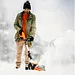 SuperHandy Electric Snow Thrower, 20V 4Ah Battery, 10" Clearing Width - GUT132