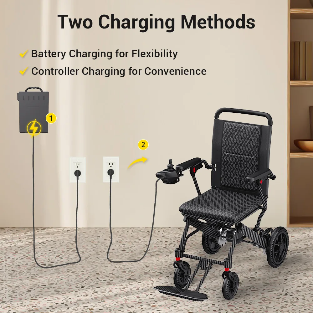 EASWE E10 electric wheelchair for seniors with joystick control