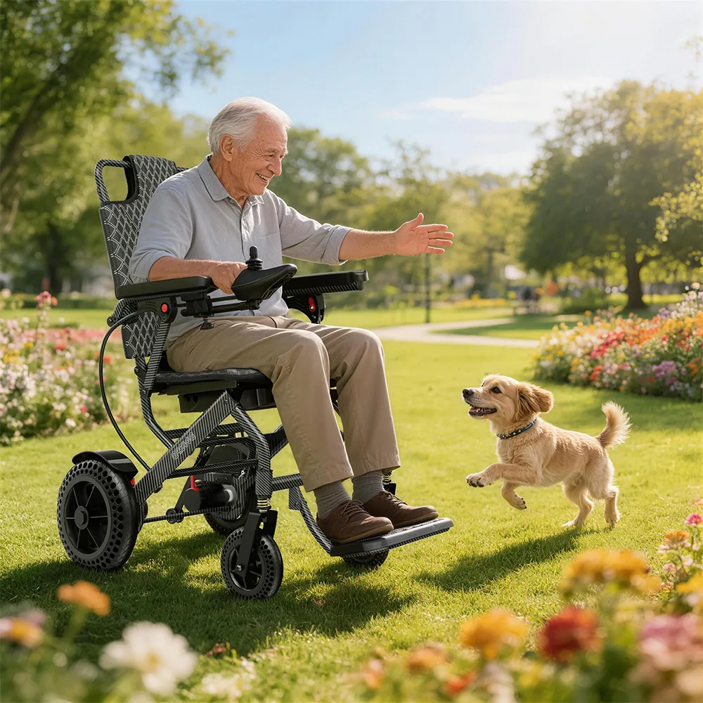 EASWE A10 lightweight folding electric wheelchair