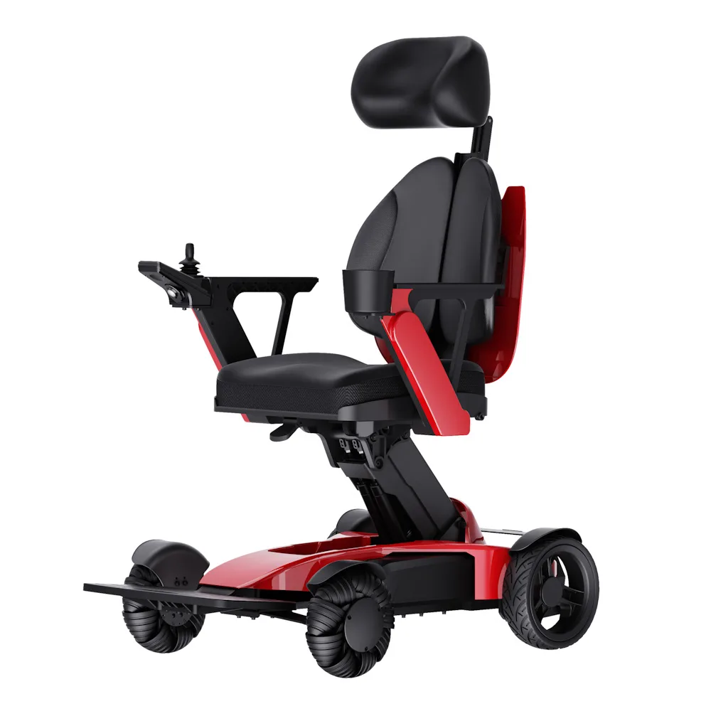 EASWE L10 electric wheelchair with adjustable seat height and headrest