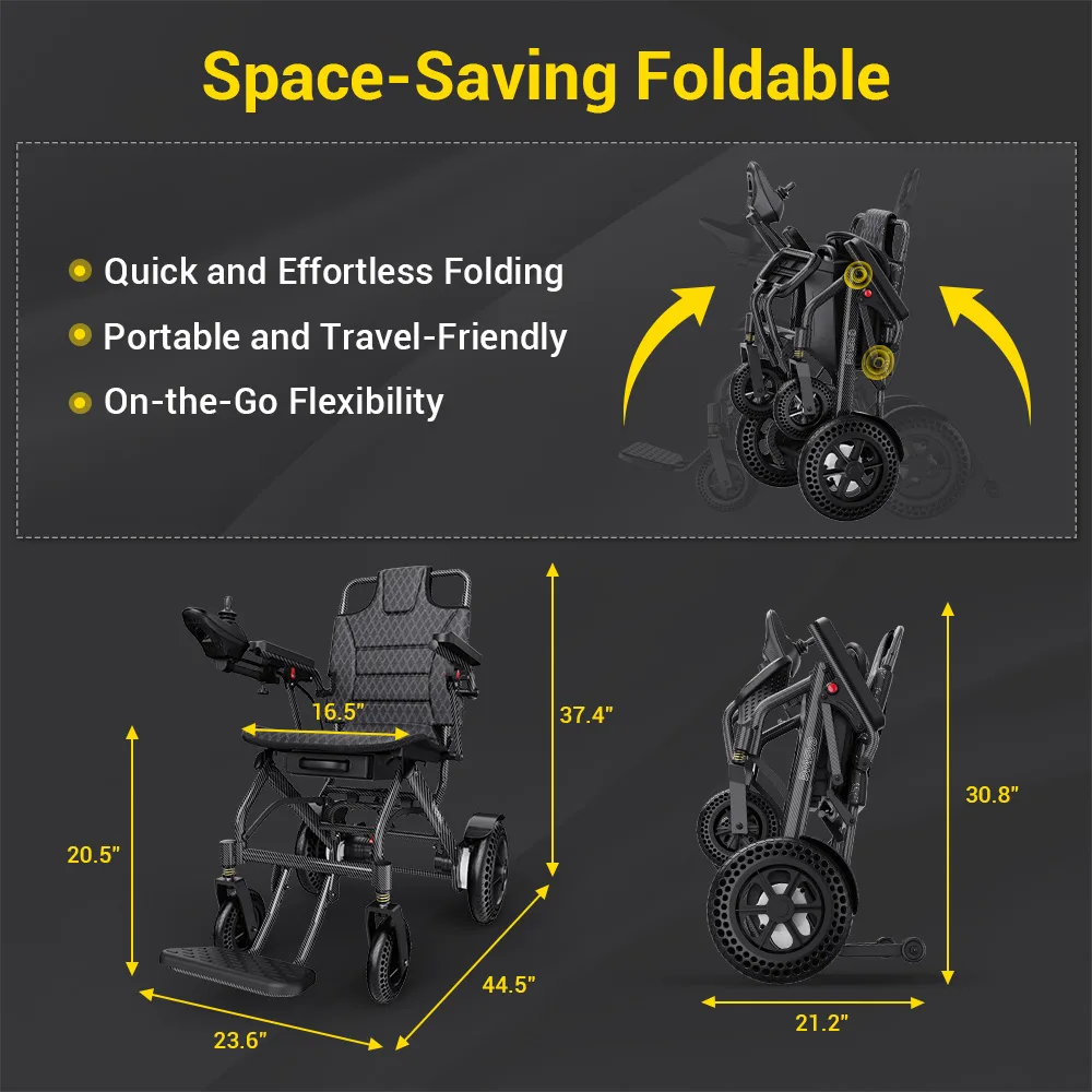EASWE A10 lightweight folding electric wheelchair