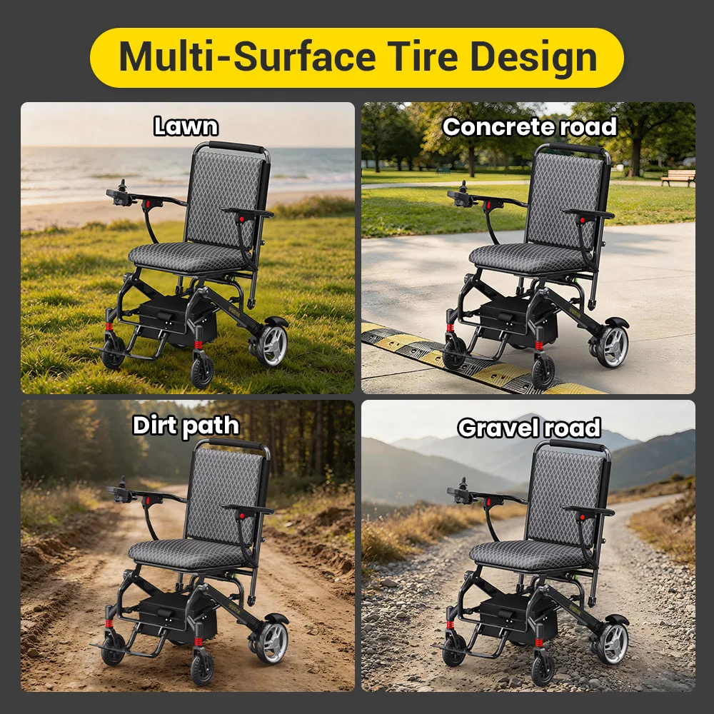 EASWE C10 carbon fiber folding electric wheelchair