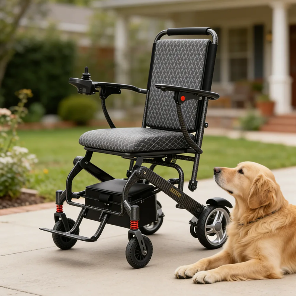 EASWE C10 carbon fiber folding electric wheelchair