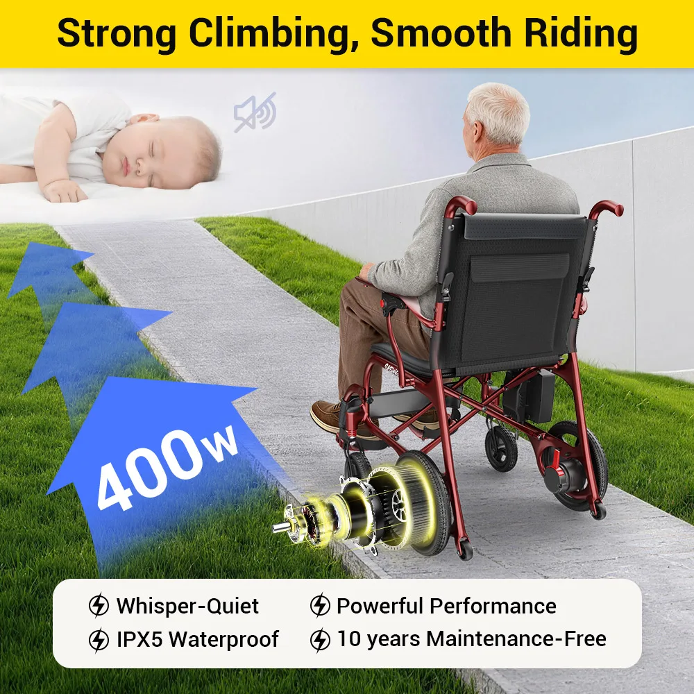 EASWE C30 ultra lightweight carbon fiber electric wheelchair