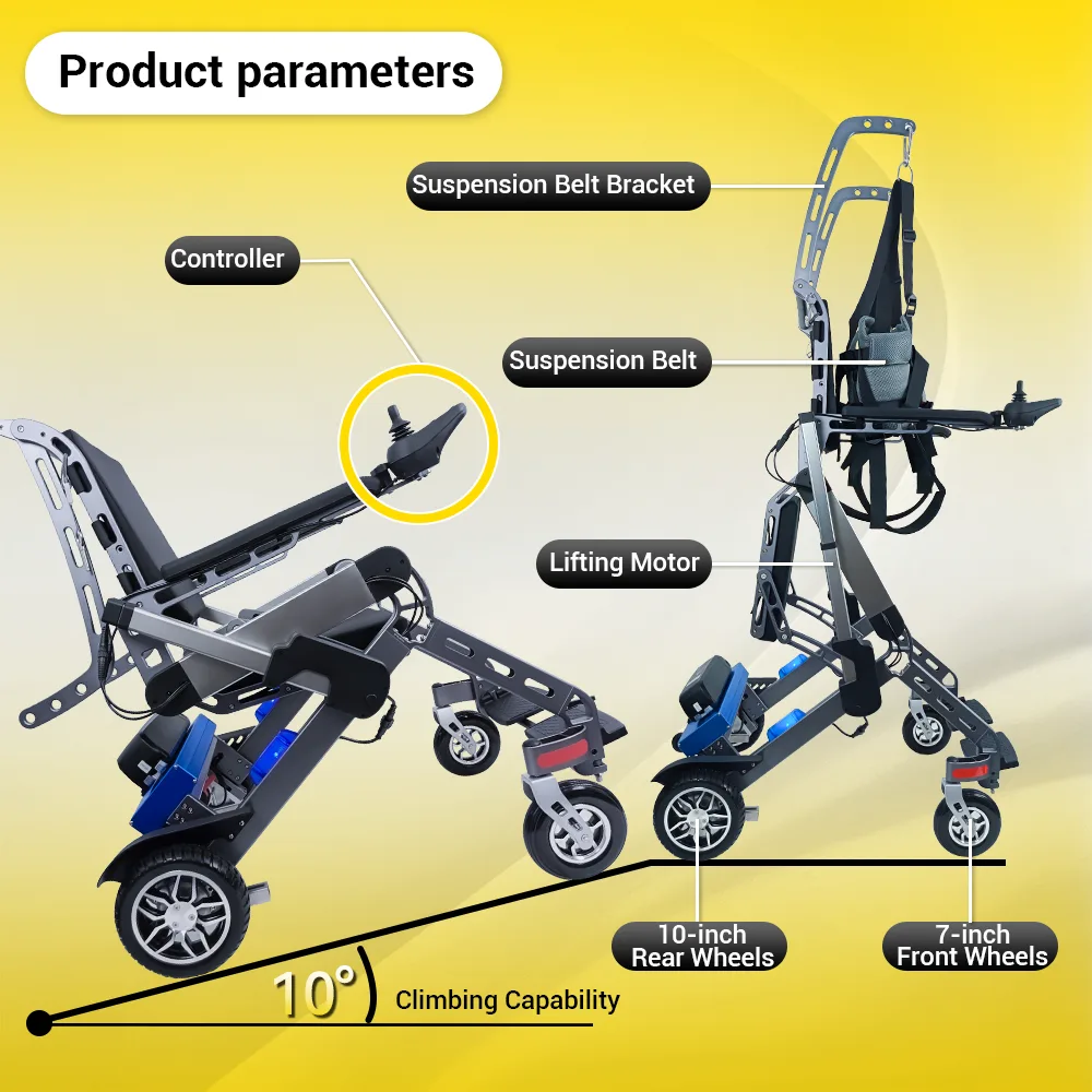 EASWE S10 standing electric wheelchair with assisted standing lift