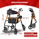 Metro Mobility M913P 2-in-1 Rollator