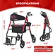 Metro Mobility M913P 2-in-1 Rollator