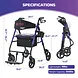 Metro Mobility M913P 2-in-1 Rollator