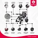Bangeran Mammoth Ergonomic All-Terrain Compact Electric Wheelchair
