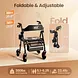 Vocic Z63 Adjusta-Speed Rollator Walker with Adjustable Resistance