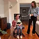 Vocic AX35 Movable Electric Floor Lift Chair with 4 Wheels