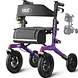 Vocic Z57 All-Terrain Outdoor Rollator with 12" Wheels
