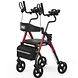 Vocic Z22 Upright Rollator Walker with Adjustable Armrests