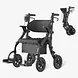 Vocic Z59 Heavy-Duty Bariatric 2-in-1 Rollator & Transport Chair