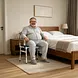 Vocic YR11 Drop-Arm Bedside Commode Chair