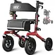Vocic Z57 All-Terrain Outdoor Rollator with 12" Wheels