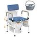 Vocic YR11 Drop-Arm Bedside Commode Chair