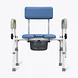 Vocic YR11 Drop-Arm Bedside Commode Chair