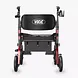 Vocic Z59 Heavy-Duty Bariatric 2-in-1 Rollator & Transport Chair