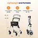 Vocic Z32 Slim Foldable Indoor Rollator for Small Spaces