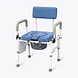 Vocic YR11 Drop-Arm Bedside Commode Chair